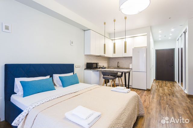 

Квартира-студия, 34 м², 1 кровать