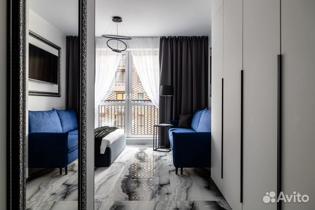 

Квартира-студия, 30 м², 2 кровати