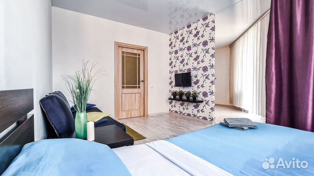 

Квартира-студия, 45 м², 2 кровати