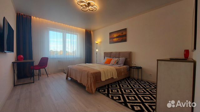 

1-к. квартира, 44 м², 3 кровати