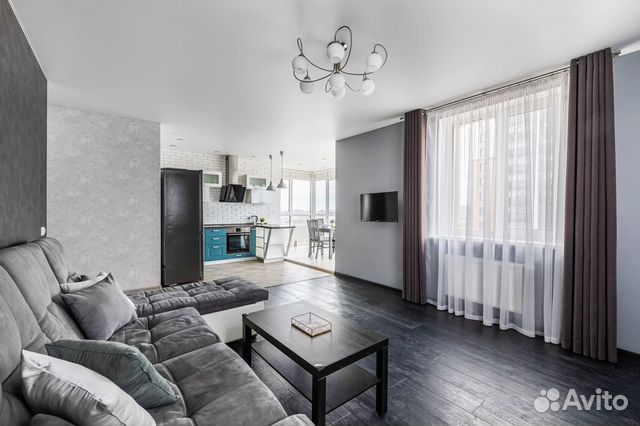 

1-к. квартира, 55 м², 2 кровати