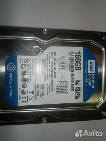 Western Digital WD1600aajb (160gb IDE ) Western Digital WD1600aajb (160gb IDE )