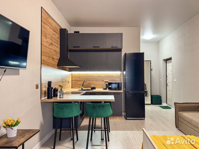

Квартира-студия, 33 м², 2 кровати