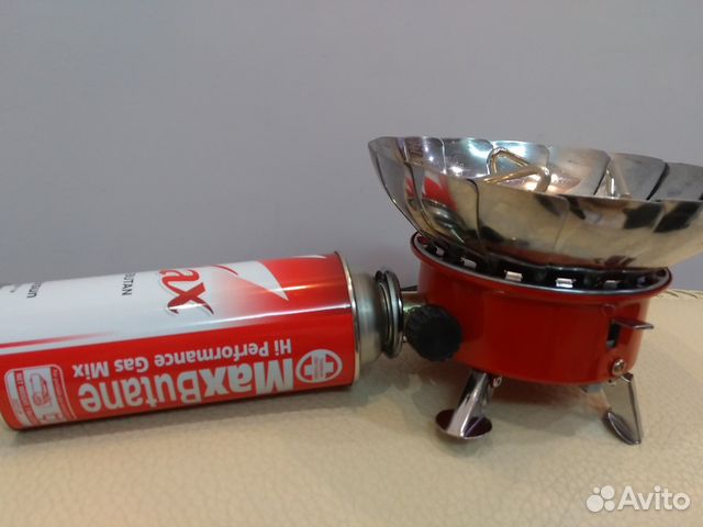 Газплита с ветрозащитой от баллончика 220г