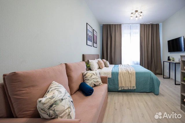 

Квартира-студия, 27 м², 2 кровати