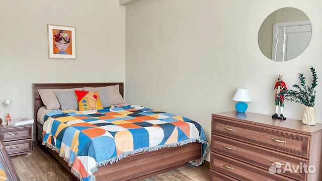 

1-к. квартира, 40 м², 2 кровати