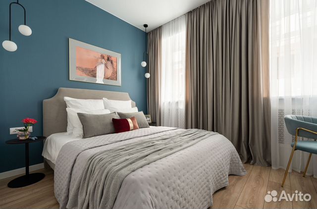 

1-к. квартира, 34 м², 2 кровати