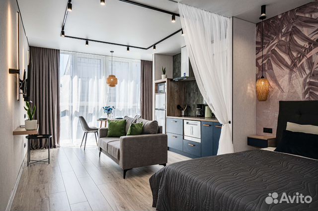 

Квартира-студия, 32 м², 2 кровати