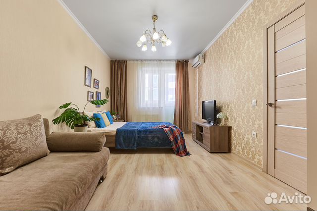 

1-к. квартира, 42 м², 3 кровати