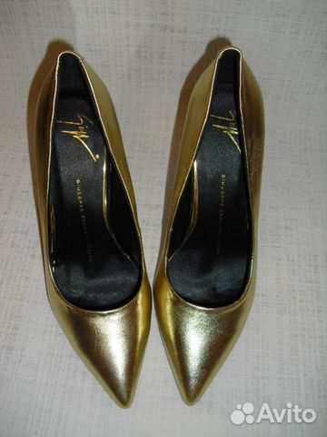 Золотые туфельки Giuseppe Zanotti