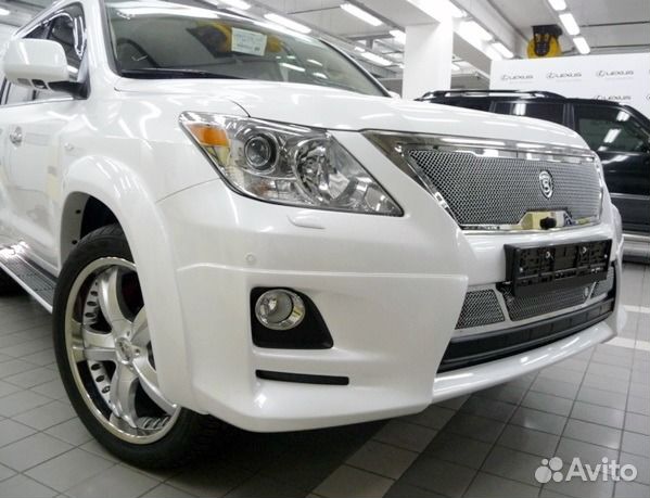 Юбка на передний бампер Sport Lexus LX570 Юбка на передний бампер Sport Lexus LX570