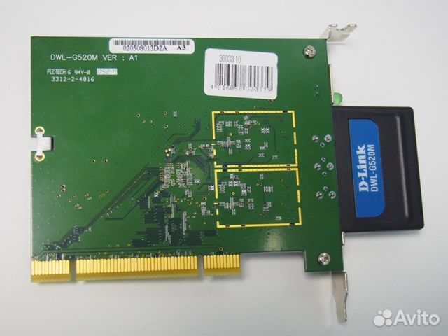 WI-FI адаптер PCI D-Link DWL-G520M