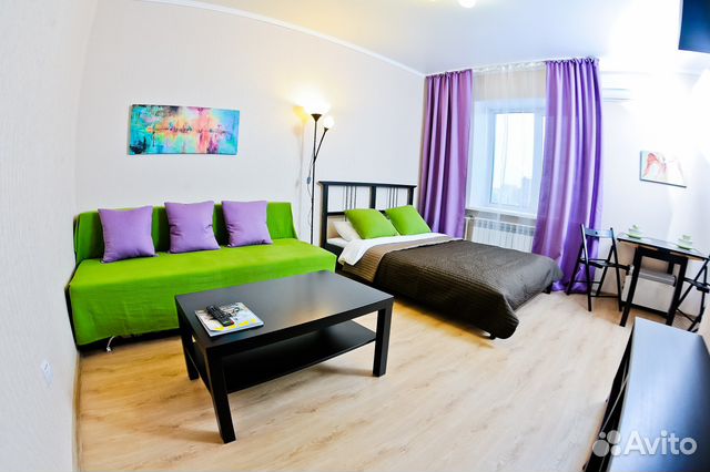 

Квартира-студия, 35 м², 2 кровати