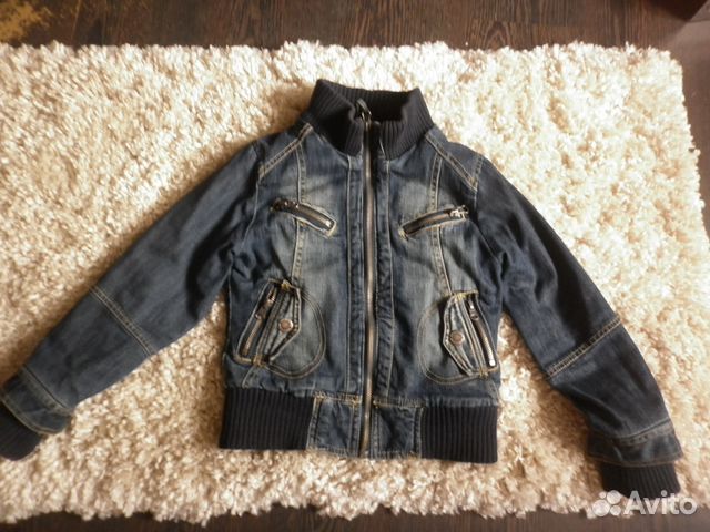 Джинсовая утепленная куртка Zara 118 см 5-6 лет