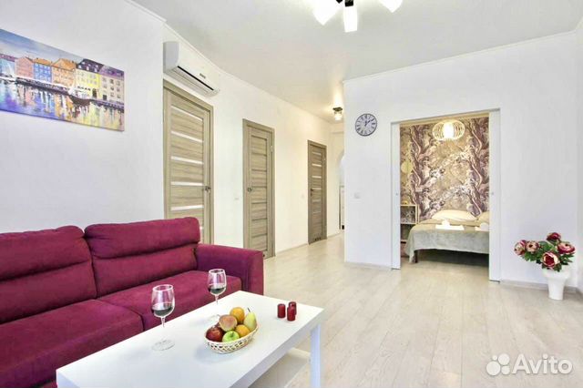 

1-к. квартира, 45 м², 2 кровати