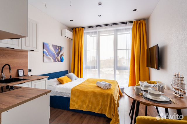 

Квартира-студия, 24 м², 2 кровати