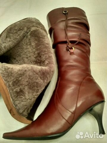 Сапоги кожаные, размер 36,5 Сапоги кожаные, размер 36,5