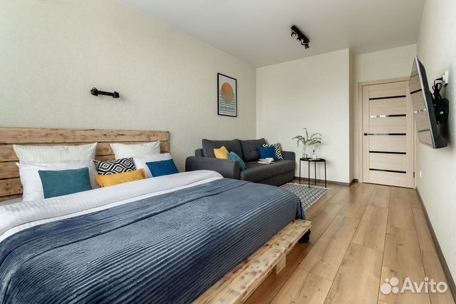 

1-к. квартира, 40 м², 2 кровати
