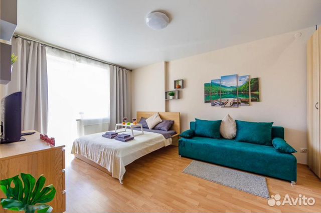 

1-к. квартира, 50 м², 3 кровати