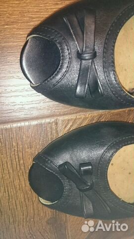 Туфли с открытым мысом