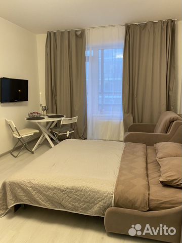 

Квартира-студия, 25 м², 2 кровати