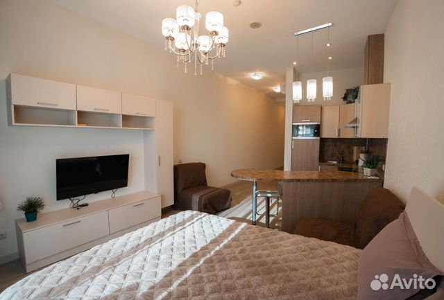 

Квартира-студия, 45 м², 3 кровати