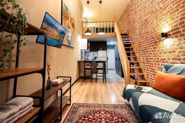 

Квартира-студия, 35 м², 2 кровати