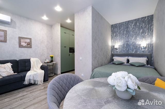 

Квартира-студия, 30 м², 2 кровати