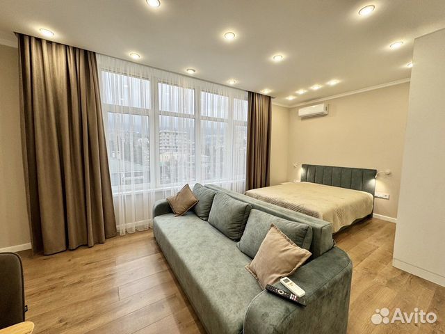 

Квартира-студия, 38 м², 2 кровати