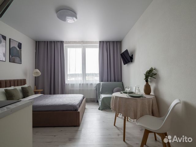 

Квартира-студия, 24 м², 2 кровати