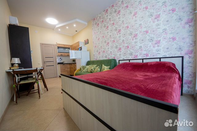 

Квартира-студия, 28 м², 2 кровати