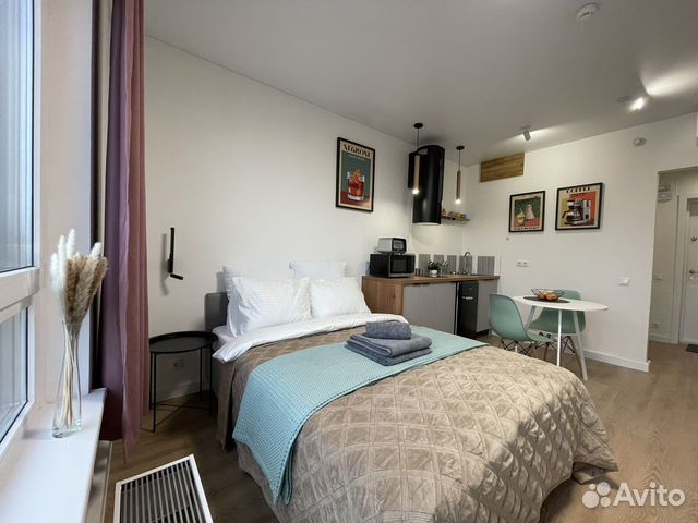 

Квартира-студия, 24 м², 2 кровати