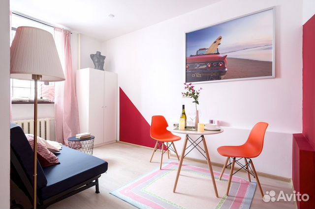 

1-к. квартира, 25 м², 2 кровати