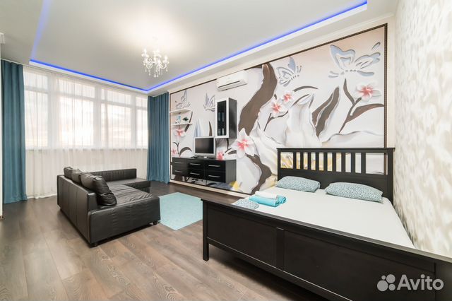

Квартира-студия, 48 м², 2 кровати