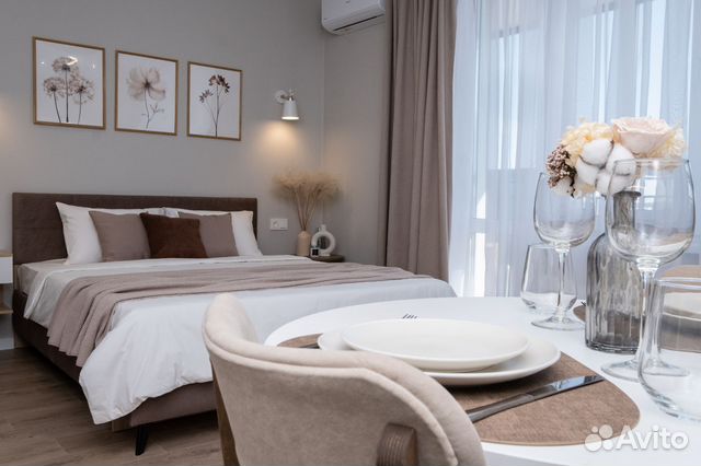 

Квартира-студия, 32 м², 2 кровати