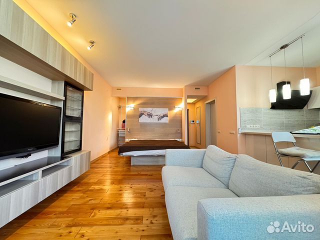 

Квартира-студия, 46 м², 1 кровать