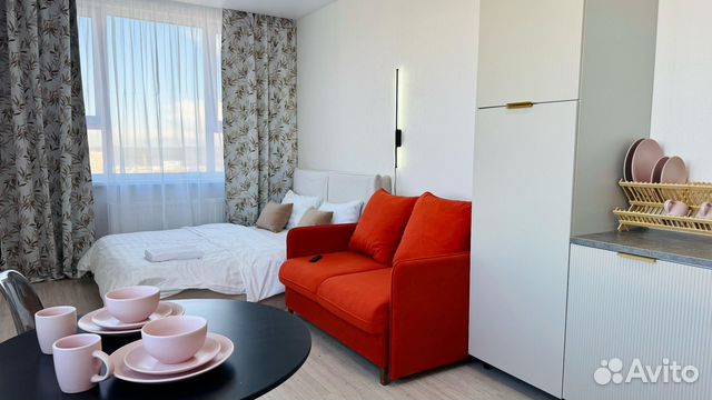 

Квартира-студия, 30 м², 2 кровати