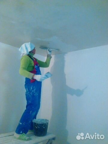 Поклейка обоев, штукатурные и малярные работы