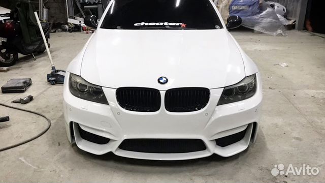 Бампер передний BMW e90 дорестайл и рестайл M3 M4. 