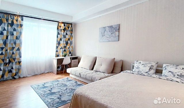 

1-к. квартира, 41 м², 2 кровати