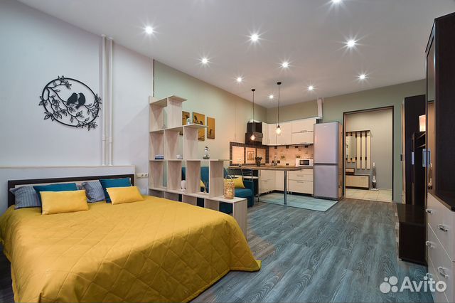 

Квартира-студия, 35 м², 2 кровати