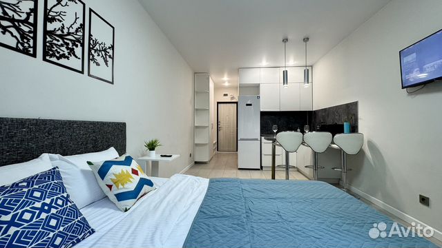 

Квартира-студия, 23 м², 2 кровати