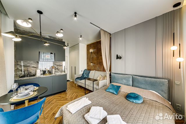 

Квартира-студия, 21 м², 2 кровати