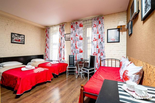 

Квартира-студия, 20 м², 3 кровати