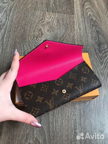 Кошелёк Louis Vuitton double v ярко-роз Кошелёк Louis Vuitton double v ярко-роз