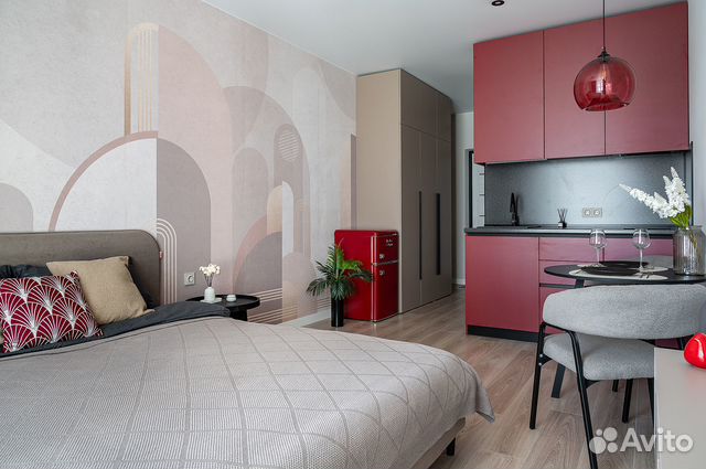 

Квартира-студия, 21,3 м², 1 кровать