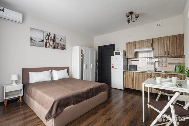 

Квартира-студия, 29 м², 1 кровать