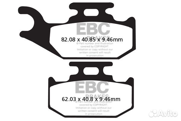 Тормозные колодки EBC FA317R