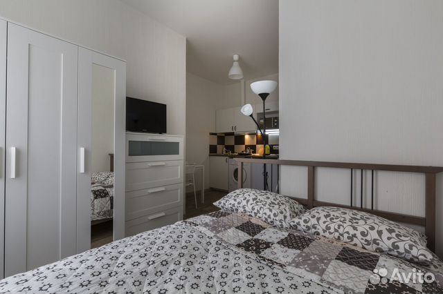 

Квартира-студия в апарт-отеле, 25 м², 2 кровати
