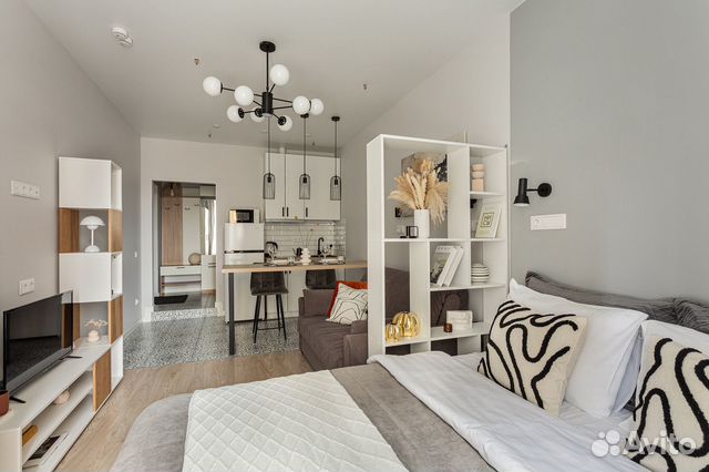 

Квартира-студия, 25 м², 2 кровати